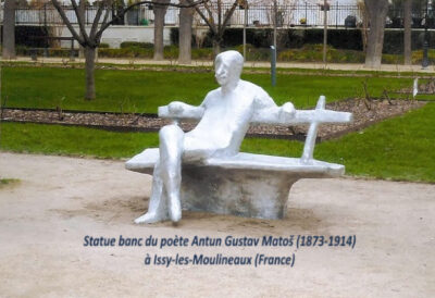 Artiste culture Poète croate Antun Gustav Matos Statue